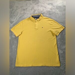 Tommy Hilfiger Men's Polo Shirt in Bright Yellow